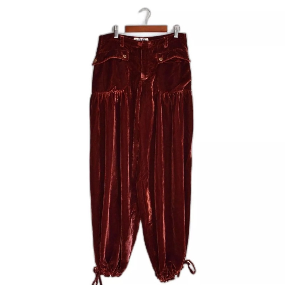 NWOT Free People Lotus Velvet Relaxed Straight Leg Pants - Picture 4 of 15